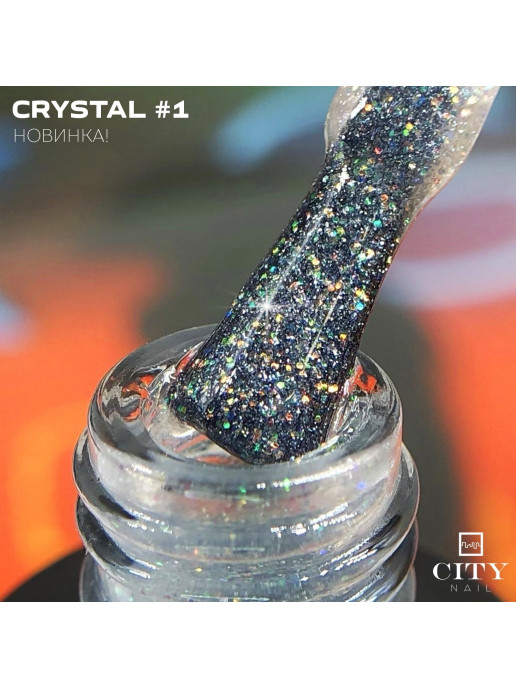 Гель-лак CITY NAIL Crystal 1, 10мл
