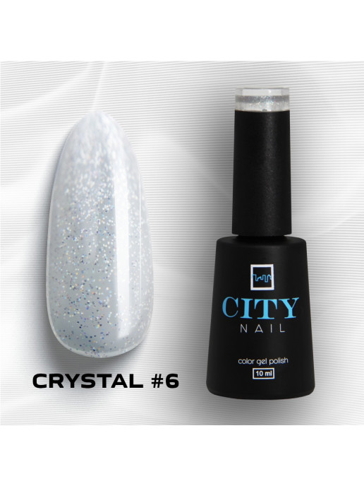 Гель-лак CITY NAIL Crystal 6, 10мл