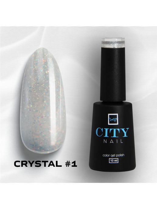 Гель-лак CITY NAIL Crystal 1, 10мл