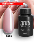 Гель City Premium Fast Gel ROSE, 30мл